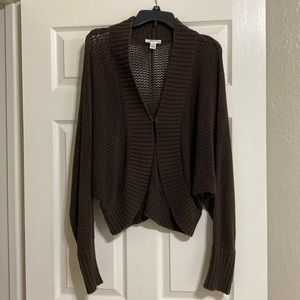 Brown cardigan